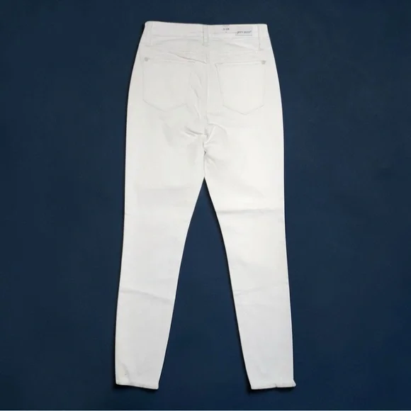 NEW Judy Blue White Skinny Fit Jeans Women's 1 / 25 Raw Hem Stretch Denim 88453 - Picture 9 of 10